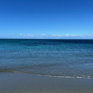 Blue sea and sky.