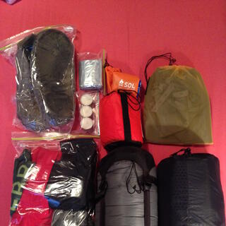 Sleeping gear.