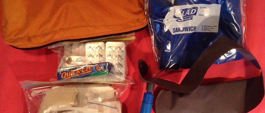 Bathroom & medical gear.