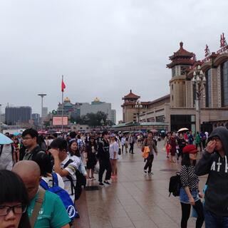 When viewed from an angle the station is much bigger.