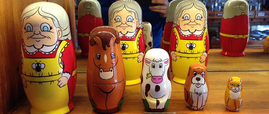Old ladies, ponies, cows and dogs.