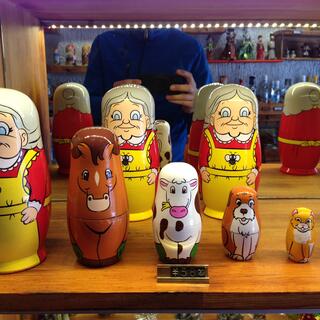 Old ladies, ponies, cows and dogs.