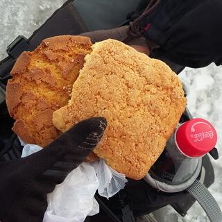 Two biscuits and a Coke.