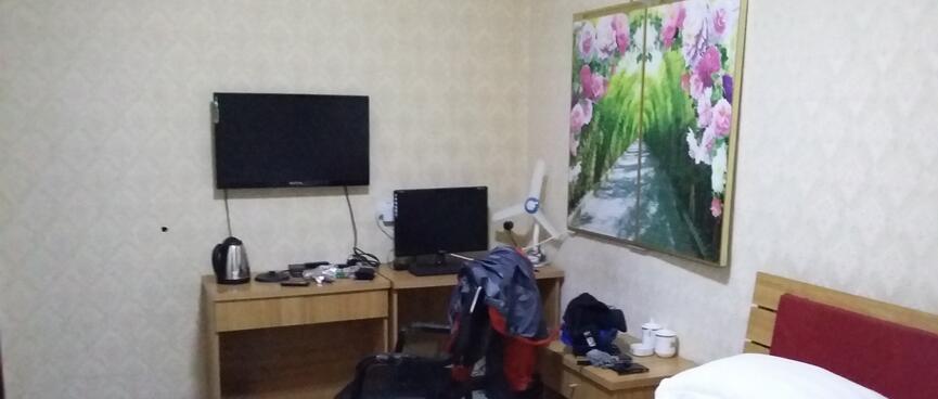 Electronics in the hotel room.