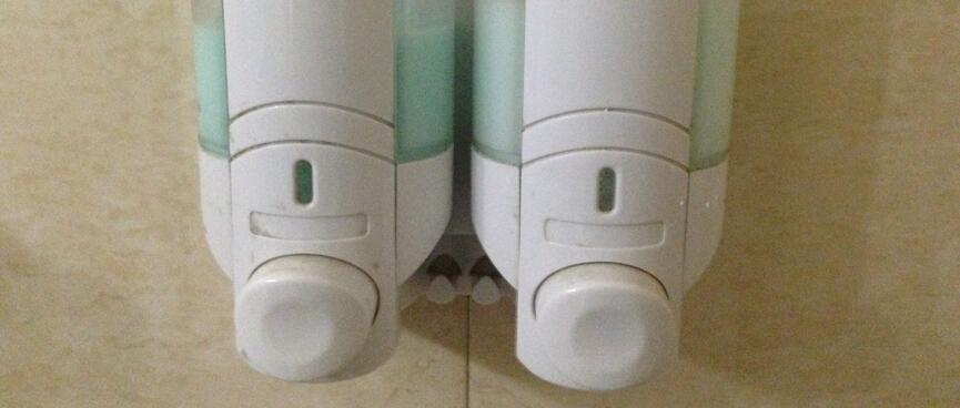 Soap dispensers.