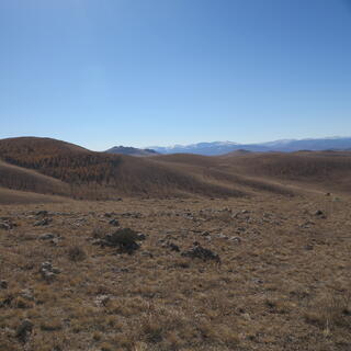 Hills and mountains.