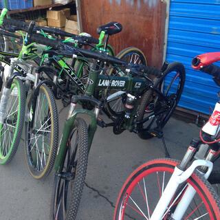 A Land Rover mountain bike.