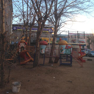 Food and Cars themed playground.