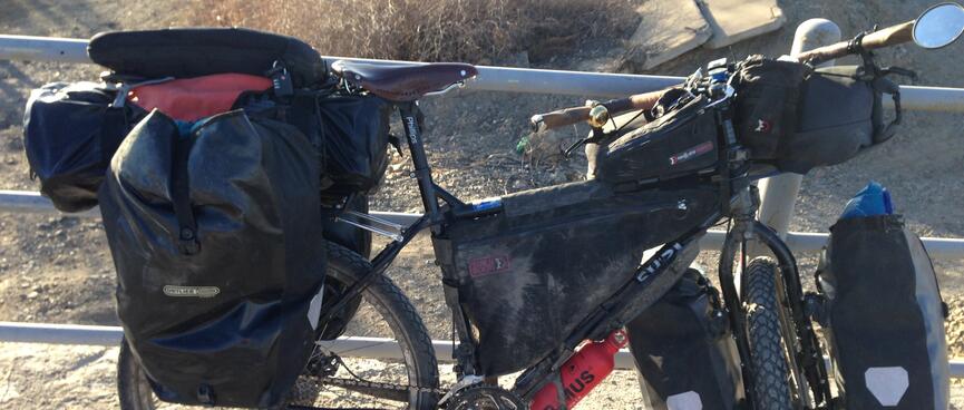 Bags now sit along the rear rack, rather than across it.