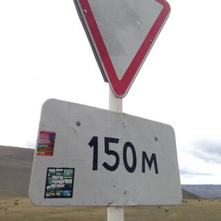 A sticker on a lamppost resembles the cover for the ʼGrand Theft Autoʼ game but reads ʼBaikal Ultras Irkutskʼ.