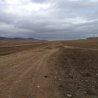A dirt road.