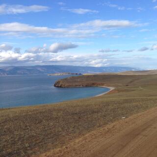 A bay resembles a sleeping serpent.