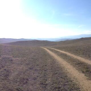 Hills as far as the eye can see.