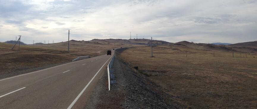 The highway to Irkutsk.