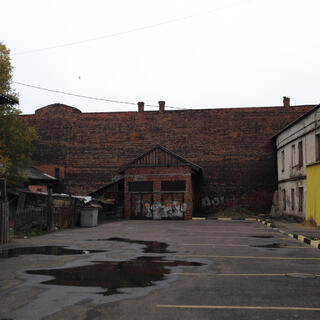 Graffiti and tagging in a dingy carpark.