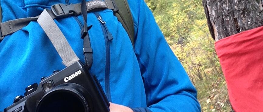 Selfie with camera.