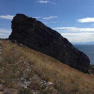 Sleeping slab of rock.