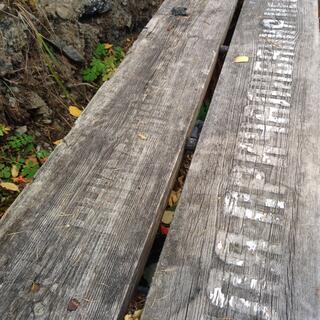 Faded inscriptions.