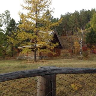 Lodge cabin.