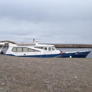 One passenger boat.