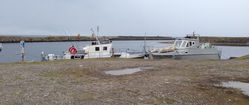 Two fishing boats.
