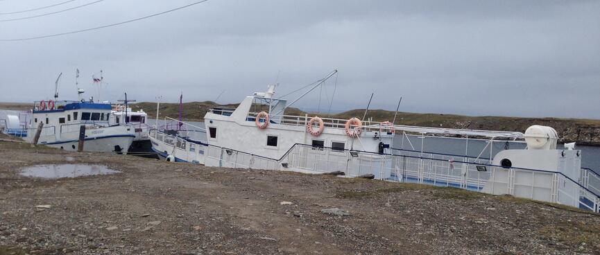 Two passenger boats.