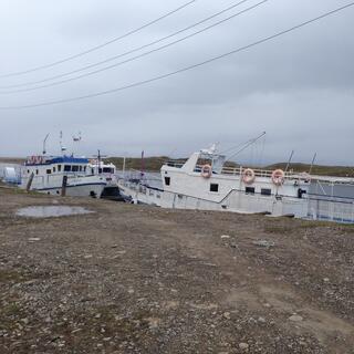 Two passenger boats.