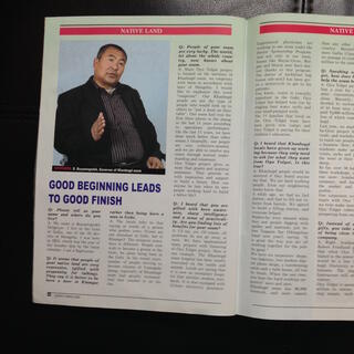 A two page magazine spread titled 'Good beginning leads to good finish'.