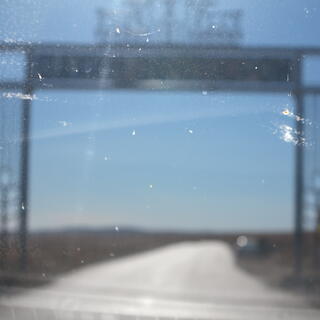 Unfocussed picture of a metal gate.