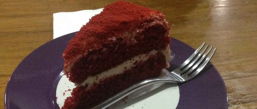 Velvet layer cake.