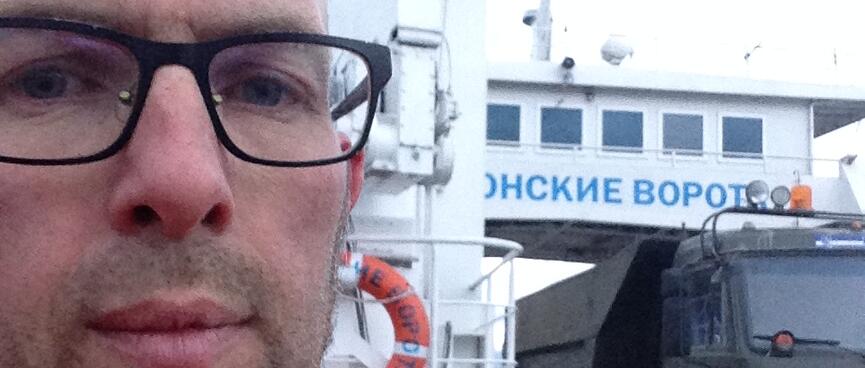 Selfie on the boat deck.