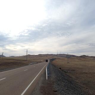 The highway to Irkutsk.